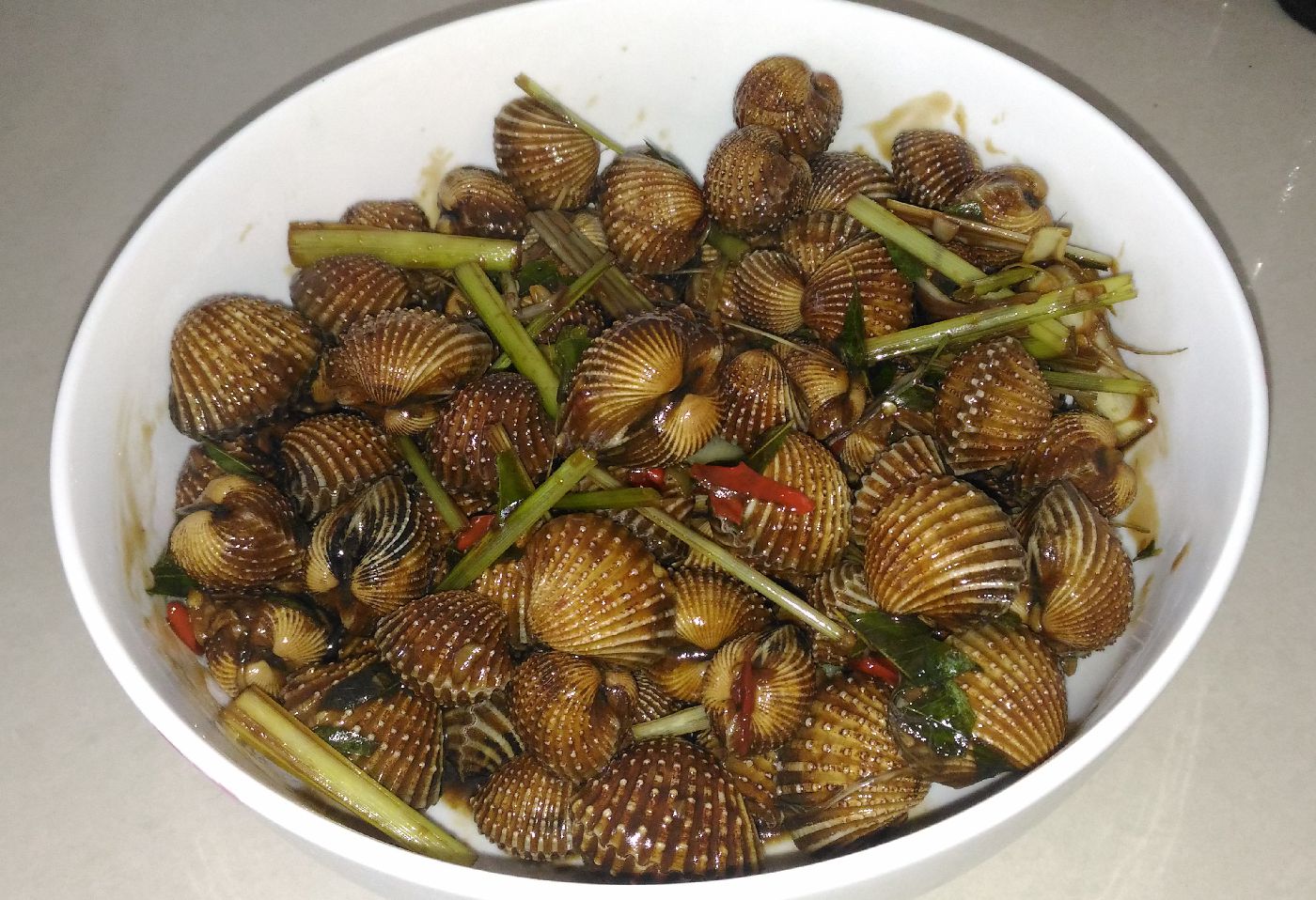 Malaysian style clams