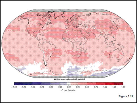 Linear tropospheric temperature trends