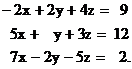 Linear System of Equations