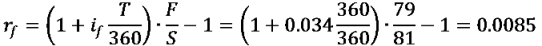 An example calculating a foreign return