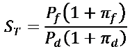 Implied exchange rate at Time 0