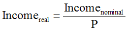The real income
