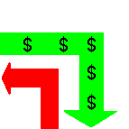 An arrow for the circular flow