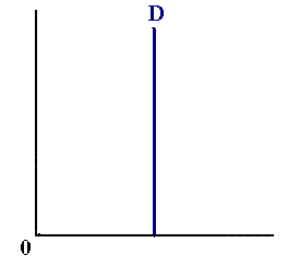 Perfectly inelastic demand function
