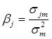 Beta is calculatied from the covariance