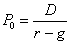 Stock value