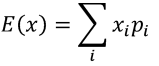 The expected value