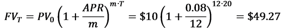 Compounding interest