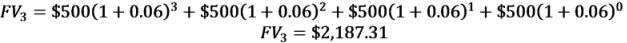 A cash flow for multiple investment periods
